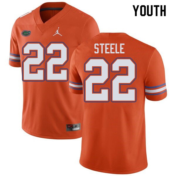 Jordan Brand Youth #22 Chris Steele Florida Gators College Football Jersey Orange